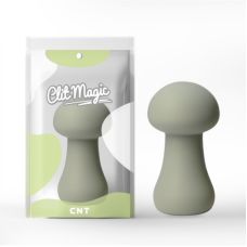 Вибратор для клиторальной стимуляции 3D Design Mushroom серо-зеленый