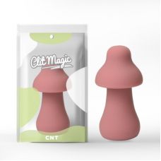Вибростимулятор для клитора 3D Design Protruding Mushroom розового цвета