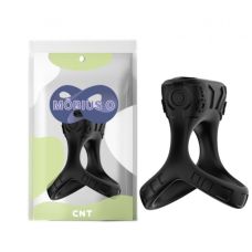 Ерекційне віброкільце на пеніс у вигляді губ Triple Fun Ring чорний