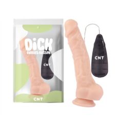 Вибратор реалистичный на присоске и с пультом управления Cnt Sex Pleaser Vibrating Dildo Flesh