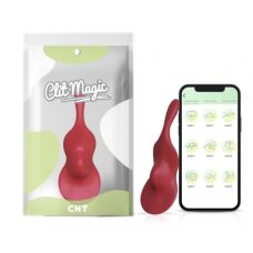 Смарт вибратор в трусики для стимуляции клитора красный Cnt Take Over-The Violin 