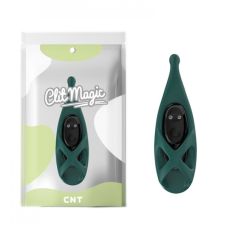 Вибратор на палец для стимуляции клитора и сосков зеленого цвета Cnt Foliage Finger