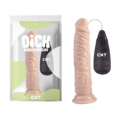 Вібратор реалістичний на присосці із ПУ Stud Realistic Vibrating Dong Flesh 8.4 тілесний