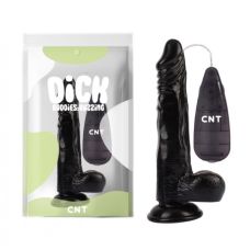Вібратор реалістичний на присосці з пультом керування Cnt Vibrating Beginner Dildo чорного кольору5