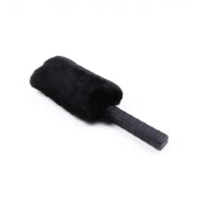 Двусторонняя шлепалка БДСМ с черным мехом Bdsm4u