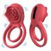 Эрекционное кольцо с вибростимулятором для клитора Rose Dual Power Ring красный Эрекционное кольцо с вибростимулятором для клитора Rose Dual Power Ring красный