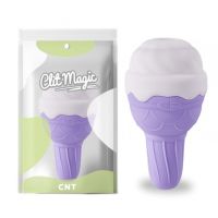 Вибратор для стимуляции клитора фиолетового цвета Cnt Ice Cream