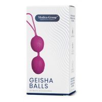 Вагинальные шарики силиконовые розового цвета Medica group Geisha Balls