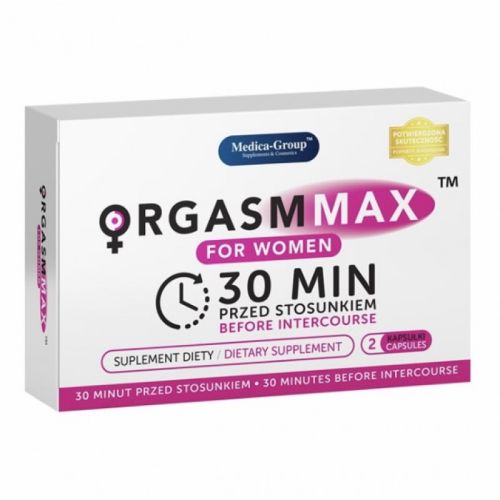 Капсулы для возбуждения и усиления ощущений Medica-group Orgasm Max for Women Capsules 2 штуки
