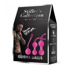 Набор вагинальных шариков силиконовых розового цвета Medica group Kulki gejszy 5 шариков