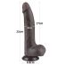 Фаллоимитаор на присоске коричневый Sliding Skin Dual Layer Dong  8.5 Фаллоимитаор на присоске коричневый Sliding Skin Dual Layer Dong  8.5