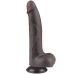 Фаллоимитаор на присоске коричневый Sliding Skin Dual Layer Dong  8.5 Фаллоимитаор на присоске коричневый Sliding Skin Dual Layer Dong  8.5