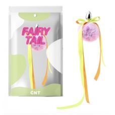 Анальная пробка с пушистым розовым хвостом Kitten Paw Fluffy Plug with Tail