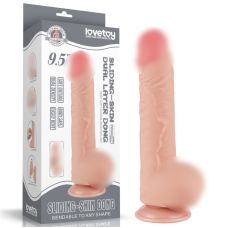 Реалістичний фалоімітатор Sliding Skin Dual Layer Dong Flesh 9.5 тілесний