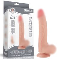 Фалоімітатор реалістичний на присосці Sliding Skin Dual Layer Dong Flesh 8.5 тілесний