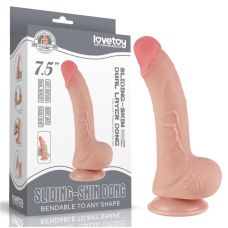 Реалістичний фалоімітатор Sliding Skin Dual Layer Dong Flesh 7.5 тілесний