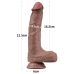 Фалоімітатор з венами на присосці Dual Layered Silicone Cock 8.5 коричневий Фалоімітатор з венами на присосці Dual Layered Silicone Cock 8.5 коричневий
