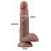 Фаллоимитатор с венами на присоске Dual Layered Silicone Cock 7.0 коричневый Фаллоимитатор с венами на присоске Dual Layered Silicone Cock 7.0 коричневый
