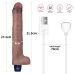 Вібратор реалістичний із силікону Lovetoy Real Softee Rechargeable Silicone Vibrating Dildo 10.5 коричневий