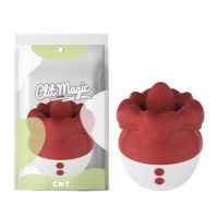 Клиторальный куни стимулятор для женщин красный Cnt Blossom Pleasure 