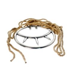 Фиксатор для члена с шипами БДСМ из нержавеющей стали серебристого цвета Bdsm4u