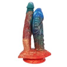 Фалоімітатор подвійний для фістингу Tenacious Double Dildo Ambilight кольоровий