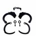 Наручники полицейские для БДСМ черного цвета