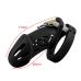 Пояс верности для мужчин Silicone Chastity Cage Black Standart черный