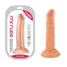 Фаллоимитатор на присоске реалистичный Realistic Dong Flesh Mr. Rude 7.9 бежевый