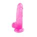 Фаллоимитатор на присоске реалистичный Crystal Jellies Realistic Dildo Mr. Rude 7.9 розовый