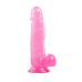 Фаллоимитатор на присоске реалистичный Crystal Jellies Realistic Dildo Mr. Rude 7.9 розовый