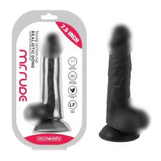 Реалистичный фаллоимитатор на присоске Realistic Dong Black Mr. Rude 7.5 черный