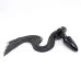 Чорна силіконова пробка з хвостом у вигляді батога чорного кольору Vscnovelty Silicone Tail Plug