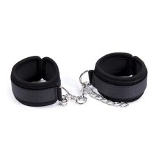 Наручники на липучке БДСМ черного цвета Vscnovelty