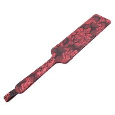 Шлепалка для БДСМ красного цвета из искусственной кожи