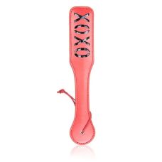 Шлепалка с надписью XOXO БДСМ красного цвета Vscnovelty