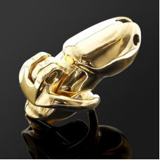 Пояс вірності чоловічий на пеніс Gold Standless Steel HTV3 Maxi золотий