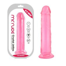 Фалоімітатор реаліст на присосці Crystal Jellies Realistic Dildo Mr. Rude 8.5 рожевий