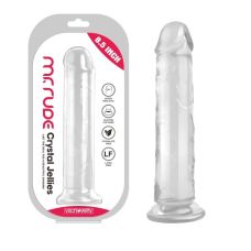 Фалоімітатор реаліст на присосці Crystal Jellies Realistic Dildo Clear Mr. Rude 8.5 прозорий