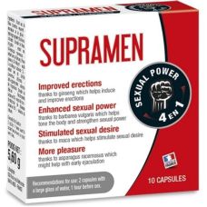 Капсули для чоловіків для підвищення потенції та посилення ерекції Labophyto Supramen Sexual Power 4 в 1 10 капсул