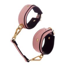 Наножники для ног БДСМ  розовые Glow in the Dark Leather Ankle cuffs