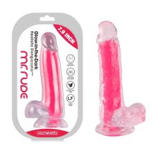Фаллоимитатор светящийся на присоске Glow-in-the-Dark Dong Pink Mr. Rude 7.9 розовый