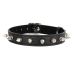 Ошейник для БДСМ с шипами черного цвета