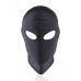 Маска БДСМ на обличчя з вирізом для очей чорного кольору