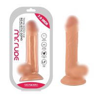 Фалоімітатор реалістичний на присосці Realistic Dong Flesh Mr. Rude 7.9 бежевий