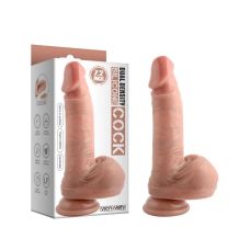 Фаллоимитатор реалистик на присоске Dual-Layered Nature-Feel Silicone Dildo 7.2 телесный