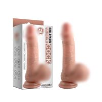 Фаллоимитатор реалистик на присоске Dual-Layered Nature-Feel Silicone Dildo 7.2 телесный