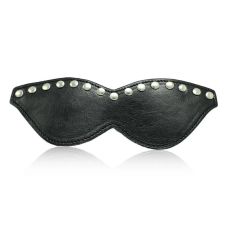 Маска для глаз БДСМ черная с заклепками Blindfold Fionissa