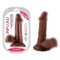 Фаллоимитатор реалистик на присоске Realistic Dong Brown Mr. Rude 6.5 коричневый