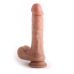 Фаллоимитатор реалистик на присоске Dual-Layered Nature-Feel Silicone Dildo 8.2 телесный